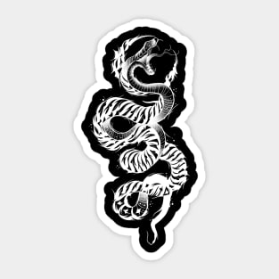 Calligraphy Snake Sticker